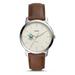 Fossil William & Mary Tribe The Minimalist Brown Leather Watch