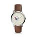 Fossil Louisiana Tech Bulldogs The Minimalist Brown Leather Watch