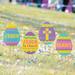 The Holiday Aisle® Religious Easter Egg Hunt Yard Signs - Party Decor - 4 Pieces Plastic | 1.1 H x 18.1 W x 24.1 D in | Wayfair