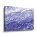 Rosecliff Heights Sea Waves Abstract Waters Purple Blue Watercolor Very Peri III By Irina Sztukowski Gallery Wrapped Canvas in Indigo | Wayfair