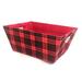 Gracie Oaks Liner Fabric Basket Fabric in Black/Red | 5 H x 11 W x 8 D in | Wayfair 98EC824D2D33436CB273058DCB41E852