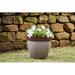 Southern Patio® Hornsby Outdoor Pot Planter Resin/Plastic in Brown | 13.8 H x 15 W x 15 D in | Wayfair HDR-077107A