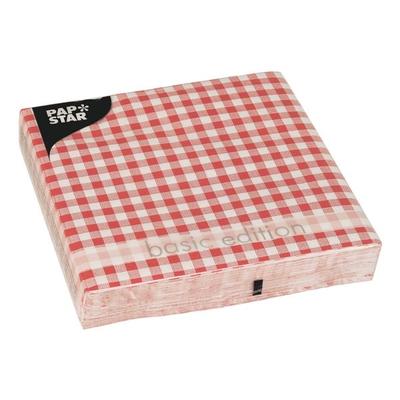 Servietten »Vichy« rot, Papstar, 33x33 cm