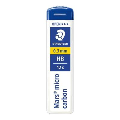 Staedtler 12er-Pack Feinminen »Mars micro 0,3 mm HB« schwarz Image