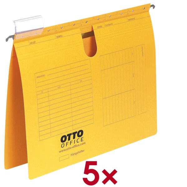OTTO Office Hängehefter - 5 Stück gelb, 31.8x25.1 cm Image