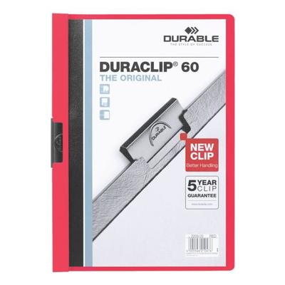 Durable Klemmhefter »Duraclip 60« rot, 22x31 cm