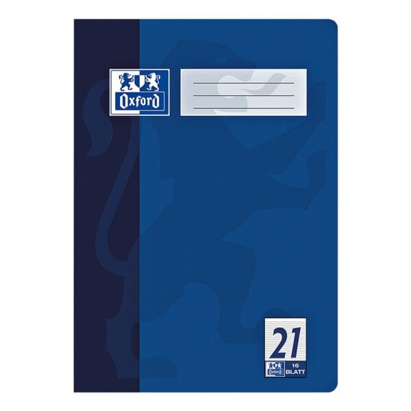 Oxford Schulheft »Schule 100050307« A4 liniert (Lineatur 21) blau Image