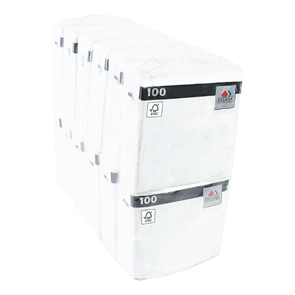 FASANA 100 Servietten 1-lagig 33x33 cm weiß, 33x33 cm Image