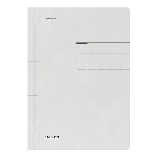 Falken Schnellhefter A4, Fassungsvermögen 250 Blatt grau, 25x31.8 cm Image