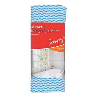 Jeden Tag 10er-Pack Allzwecktücher blau Image
