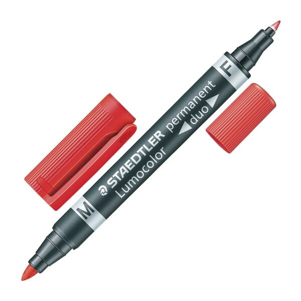 Staedtler Permanent-Marker »Lumocolor permanent duo« rot Image