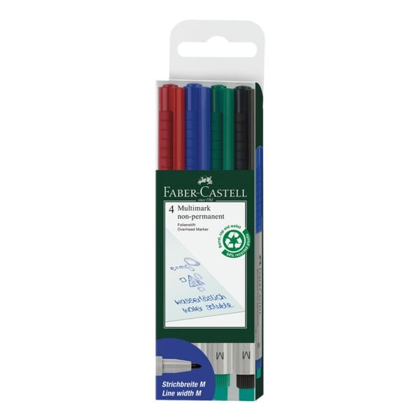 Faber-Castell 4er-Pack Universalstifte »Multimark 1526 M non-Permanent« Image