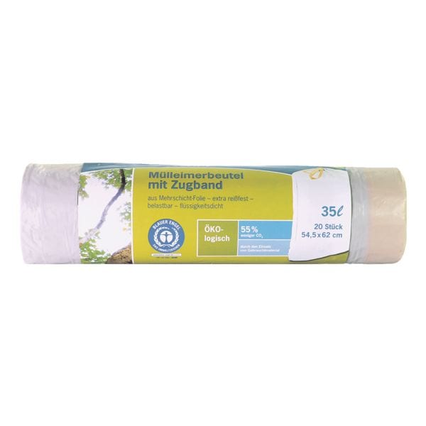 Secolan 20 Müllbeutel 35 L weiß weiß, 54.5x62 cm Image