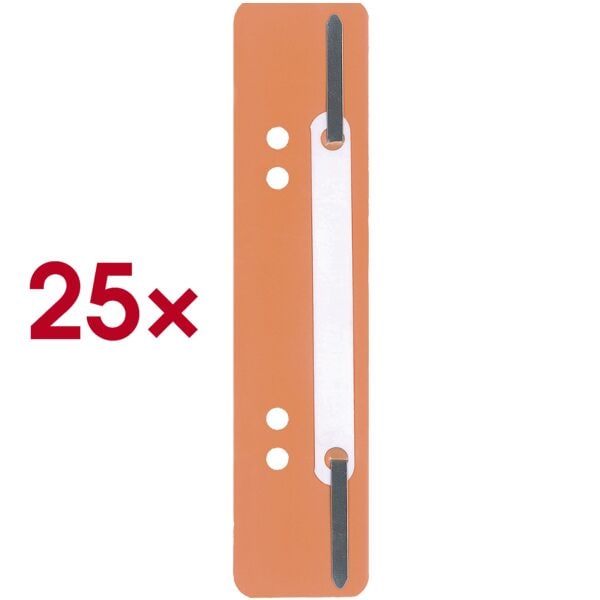 OTTO Office Kunststoff-Heftstreifen 25 Stück orange, 3.4x15 cm