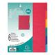 EXACOMPTA Kartonregister »Nature Future« 6-teilig blanko A4 Maxi farbig braun, 24.2x29.7 cm