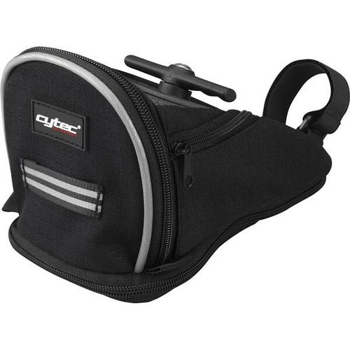 CYTEC Fahrradtasche Fahrradtasche Satteltasche Comp Plus, Größe XL in SCHWARZ/GRAU