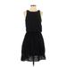 Gap Casual Dress - A-Line: Black Solid Dresses - Women's Size 2