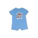 The Children's Place Short Sleeve Outfit: Blue Bottoms - Size 0-3 Month