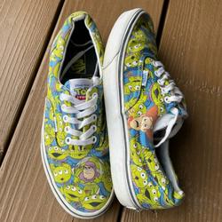 Vans Shoes | Disney Toy Story Aliens Vans Shoes | Color: Green/White | Size: 10