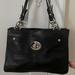 Coach Bags | Coach F16531 Black Pebbled Leather Shoulder Satchel Hand Bag Purse Authentic | Color: Black/Silver | Size: Os