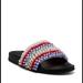 Jessica Simpson Shoes | Jessica Simpson Saycie Pool Slide Sandals Shoes Clear/ Rainbow | Color: Black/Red | Size: 6