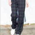 Brandy Melville Pants & Jumpsuits | Brandy Melville Tilden Plaid Pants | Color: Blue/Green | Size: S