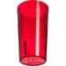 Carlisle Food Service Products Tumbler Stackable Drinking Glass Plastic in Red | 5.18 H x 3 W in | Wayfair 521210