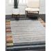 Gray 120 x 96 x 0.5 in Area Rug - EORC Hand-Knotted Wool NATURAL GREY Transitional Modern Gabbeh Rug Wool | 120 H x 96 W x 0.5 D in | Wayfair