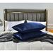 Everly Quinn Marthijn Pillowcase Microfiber/Polyester/Silk/Satin in Blue/Navy | Standard | Wayfair A7D904DC33674BA1BE713B804056990F