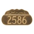 Montague Metal Products Inc. Deer Address Plaque Metal | 8.5 H x 16 W x 0.25 D in | Wayfair PCS-0023S1-W-SBS