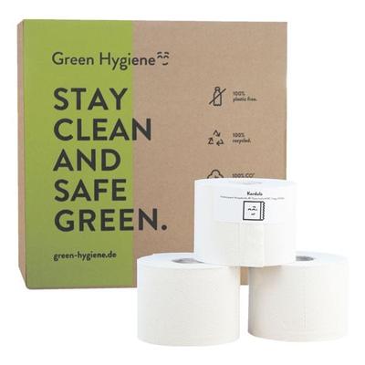 36 Rollen CO₂-neutrales Recycling-Toilettenpapier »Kordula« weiß, Green Hygiene