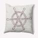 Large Ship Wheel Nautical Decorative Indoor Pillow
