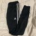 Adidas Pants & Jumpsuits | All Black With White Stripes On The Side Of Adidas Pants | Color: Black/White | Size: Xs