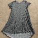 Lularoe Dresses | Lularoe Carly Dress | Color: Gray/White | Size: Xs