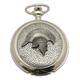 Greek Helmet KR Pocket Watch Pewter Fronted Quartz Personalised Gift 158