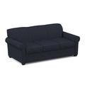 Edgecombe Furniture Finn 83" Rolled Arm Sofa Bed w/ Reversible Cushions Other Performance Fabrics in Blue | 34 H x 83 W x 37 D in | Wayfair