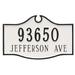 Montague Metal Products Inc. Colonial Estate 2 Line Address Plaque Metal | 16 H x 26.5 W x 0.25 D in | Wayfair PCS-0052E2-W-NG