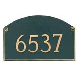 Montague Metal Products Inc. Georgetown Standard 1 Line Address Plaque Metal | 10.25 H x 16 W x 0.25 D in | Wayfair PCS-0041S1-W -SIS