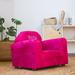 Keet Little-Furniture Personalized Club Chair Wood/Microsuede in Indigo | 18 H x 24 W x 17 D in | Wayfair 103-2-Block -Pink