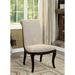 Red Barrel Studio® Fabric Side Chair in Beige Wood/Upholstered in Brown | 43.63 H x 23.38 W x 32.75 D in | Wayfair 453178D1ED684A348C0D8F48F4B8C09F