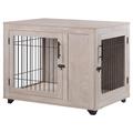 Tucker Murphy Pet™ Alliyah Wire Pet Crate Wood in Gray | 30 H x 39 W x 27 D in | Wayfair CE06994CFA9D44A784969EEAC94771A5