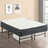 Onetan Mattress and Platform Bed Set, 10-Inch Medium Pillow Top Hybrid Mattress and 14" Metal Platform Bed
