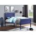 Industrial Style Cargo Twin Size Panel Bed with Panel Headboard and Low Profile Footboard