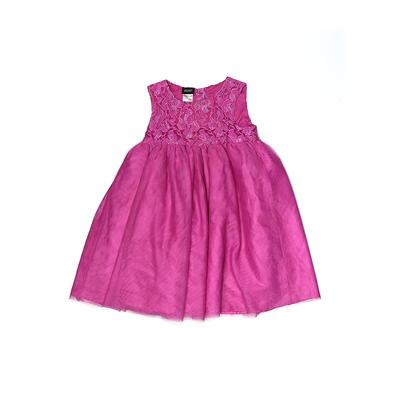 Holiday Editions Special Occasion Dress - Fit & Flare: Pink Solid Skirts & Dresses - Used - Size 4Toddler