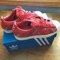 Adidas Shoes | Adidas Superstar Womens Shoes With Pineapple Graphic Design. | Color: Red/White | Size: 6