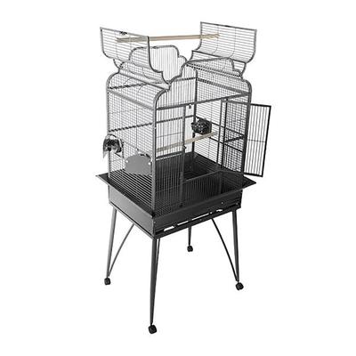 A&E Cage Company 2217 Victorian Open Top Cage in Platinum, 22" L X 17" W X 62" H