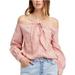 Free People Tops | Free People Hello There Beautiful Shirt Size M | Color: Cream | Size: M