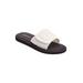 Wide Width Women's The Palmer Slip On Sandal by Comfortview in White (Size 8 W)