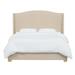 Birch Lane™ Allis Upholstered Low Profile Platform Bed Upholstered, Linen in Black | 56 H x 68 W x 87 D in | Wayfair