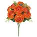 Primrue Classic Ranunculus Bush Silk/Polyester/Fabric in Orange | 18 H x 10 W x 10 D in | Wayfair 11432B347BC2459798497112E60F23AA